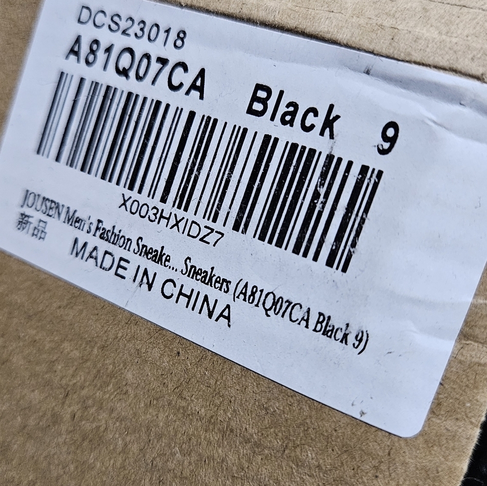 Men's Black Leather Casual Sneakers - Picture 9 of 17